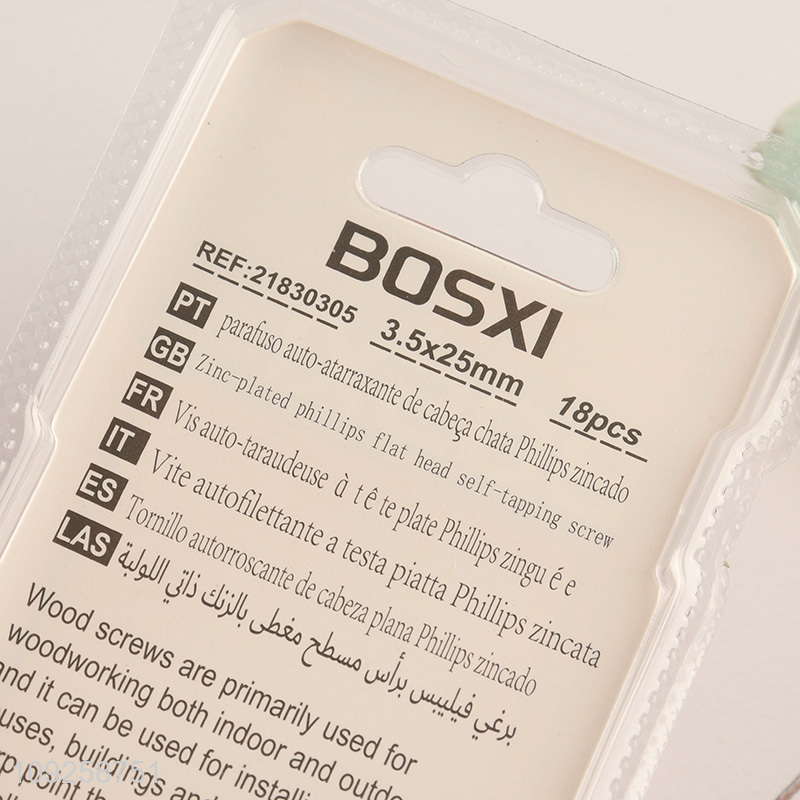 New Product 18 Pieces Self Tapping Screw Set Iron Self Tapping Screws Set