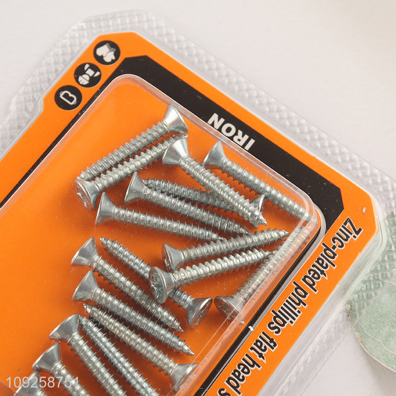 New Product 18 Pieces Self Tapping Screw Set Iron Self Tapping Screws Set
