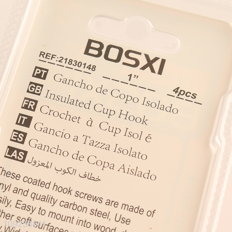 Hot Selling 4 Pieces Screw Eye Pins Heavy Duty Self Tapping Screws Hooks