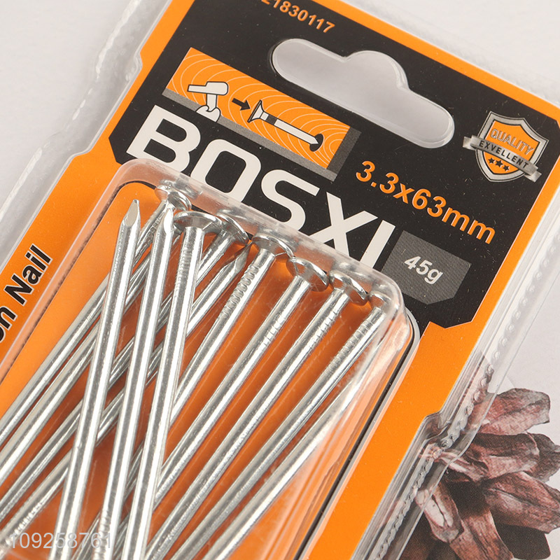 Factory Price 12PCS Iron Nails for Indoor Outdoor Woodworking Construction Site