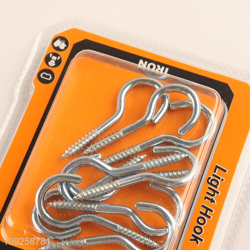 Factory Supply 10 Pieces Screw Eye Pins Heavy Duty Self Tapping Screws Hooks