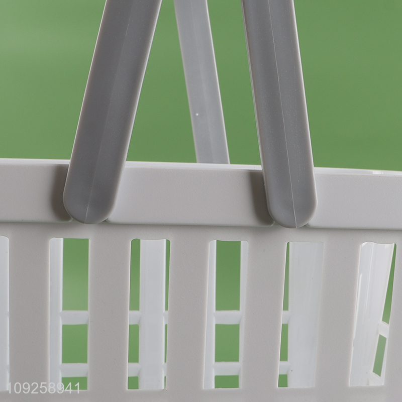 Hot selling portable bathroom storage basket shower basket with handle