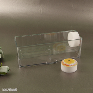 Hot products household clear bathroom shelves drain rack for sale