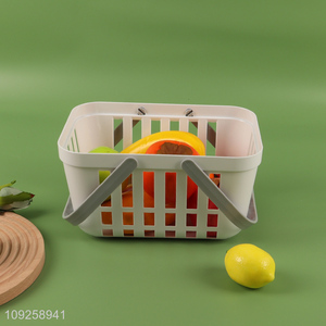 Hot selling portable bathroom storage basket shower basket with handle