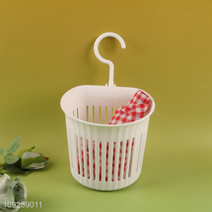 Top quality plastic household multifunctional hanging mini storage basket