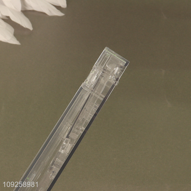 Online wholesale household folding clear PET storage box with handle