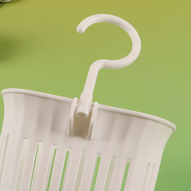 Top quality plastic household multifunctional hanging mini storage basket