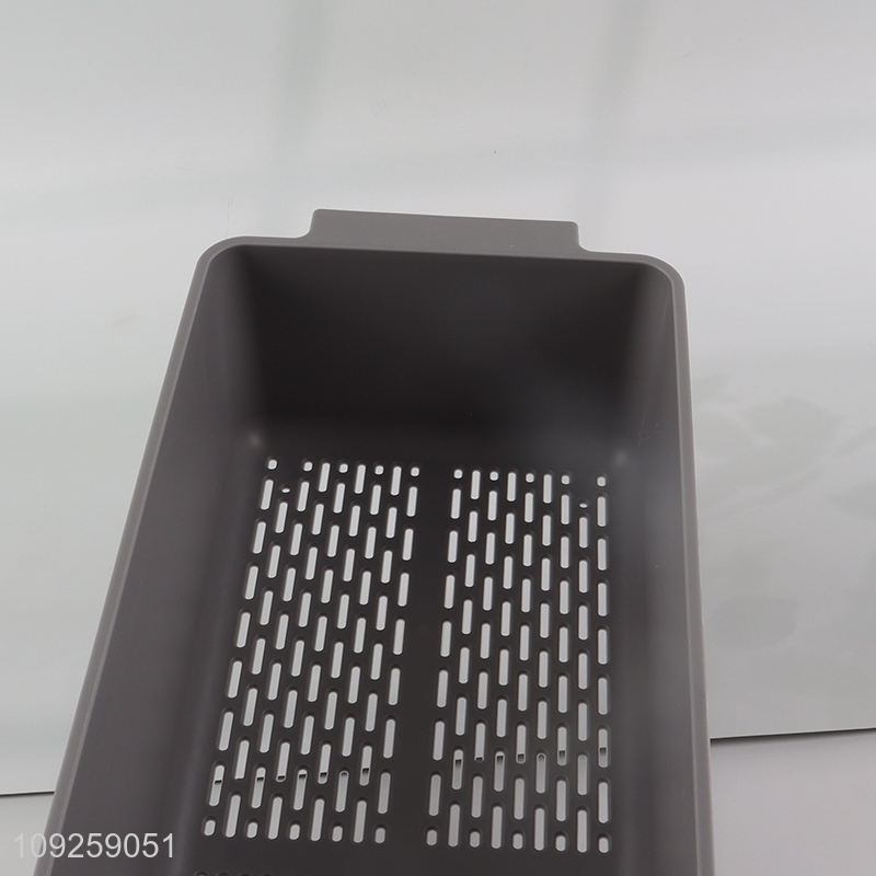 Good quality rectangle home kitchen vegetable drain basket fruits drain basket