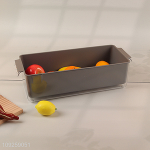 Good quality rectangle home kitchen vegetable drain basket fruits drain basket