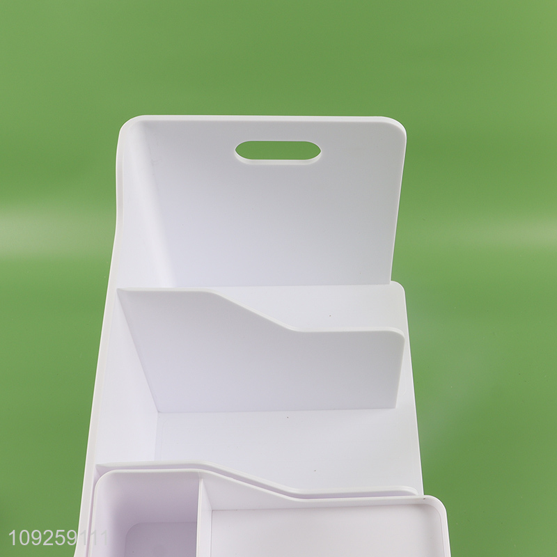 Hot products multifunctional desktop bookend pen holder with storage drawer