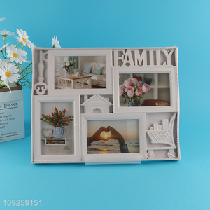 High Quality 4X6 Inch Collage Picture Frames 4-Opening Plastic Wall Picture Frames