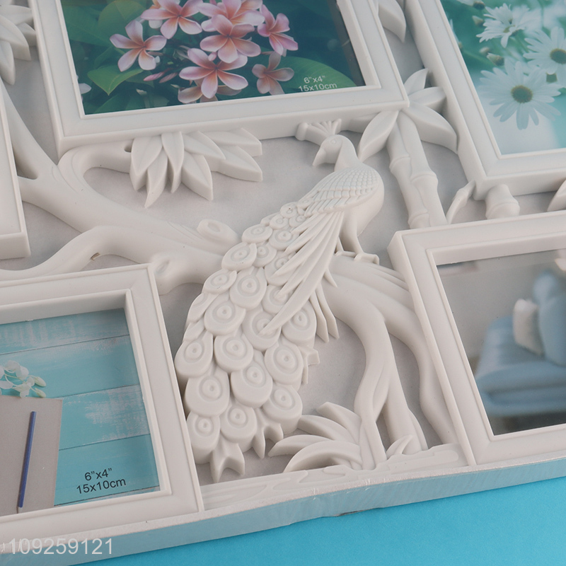 New Arrival 4X6 Inch Collage Picture Frames 5-Opening Wall Hanging Photo Frames