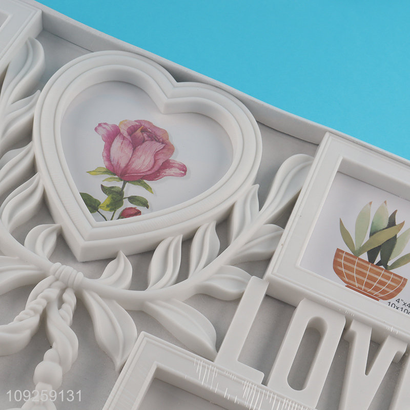 Good Quality 4x4 4X6 Inch Family Collage Picture Frames 5-Opening Wall Photo Frames