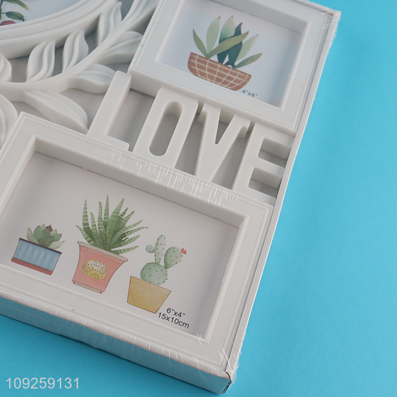 Good Quality 4x4 4X6 Inch Family Collage Picture Frames 5-Opening Wall Photo Frames