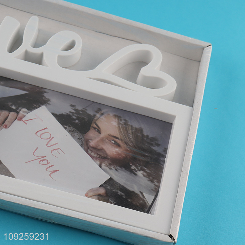 Hot Selling 2-Opening Collage Picture Frames White Plastic Wall Hanging Picture Frames