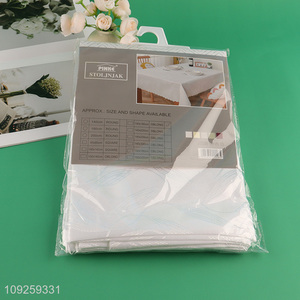 Hot Selling 140*180cm Tablecloth Jacquard Fabric Table Cloth Polyester Table Cover