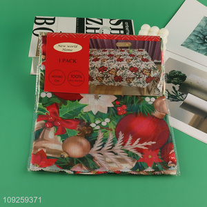 Hot Selling 40*180cm Christmas Tablecloth Polyester Table Cloth Fabric Tablecloth