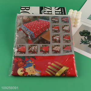 Good Quality 100*150cm Christmas Tablecloth Rectangular Table Cover for Xmas Decor