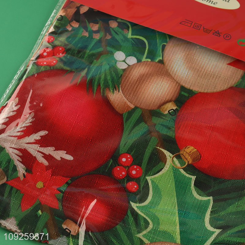 Hot Selling 40*180cm Christmas Tablecloth Polyester Table Cloth Fabric Tablecloth