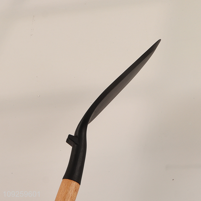 Good selling silicone kitchen utensil cooking spatula with wooden handle