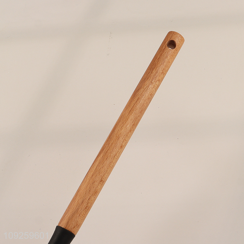 Good selling silicone kitchen utensil cooking spatula with wooden handle