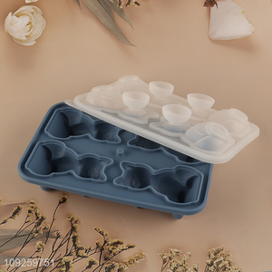 Factory Price 3D BPA Free Food Grade Flexible Silicone Ice Cube Molds