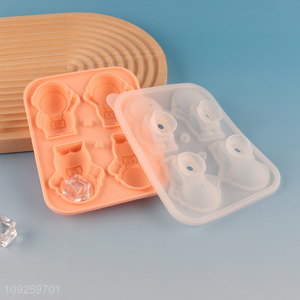 China Wholesale 3D Silicone Ice Cube Tray for Whiskey Cocktail & Juice