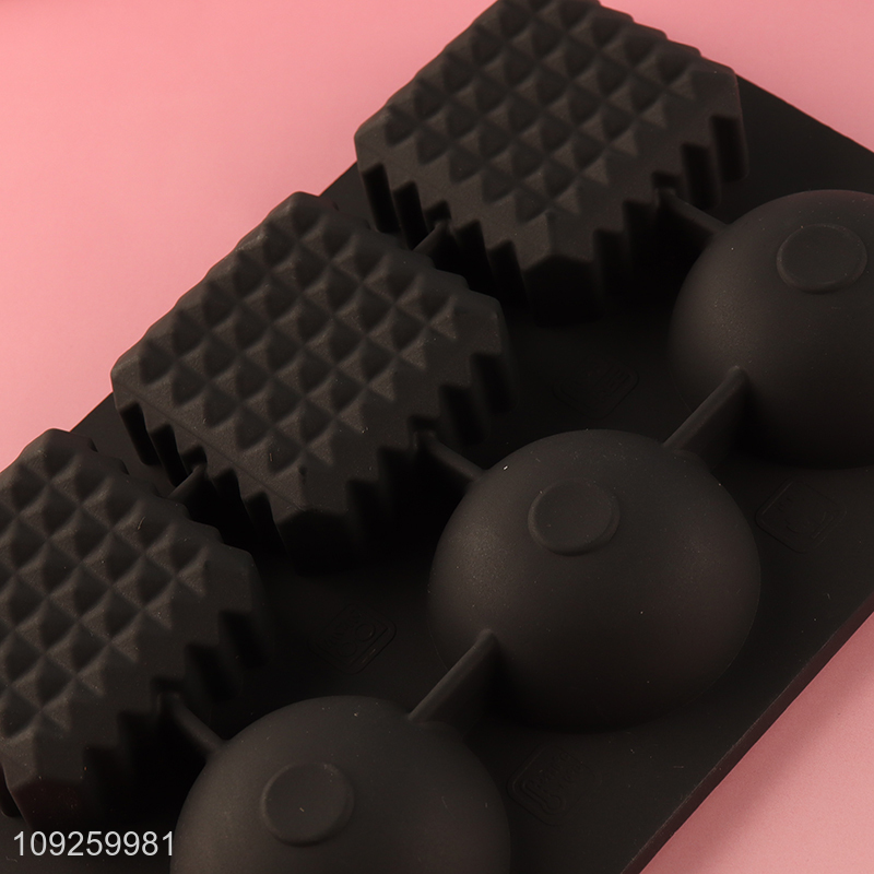 Wholesale 3D Silicone Ice Cube Molds BPA Free Silicone Ice Cube Tray