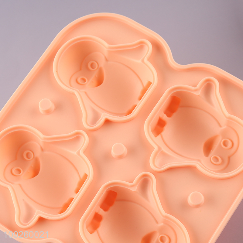 Factory Supply 3D Penguin Ice Cube Molds Silicone Ice Cube Tray