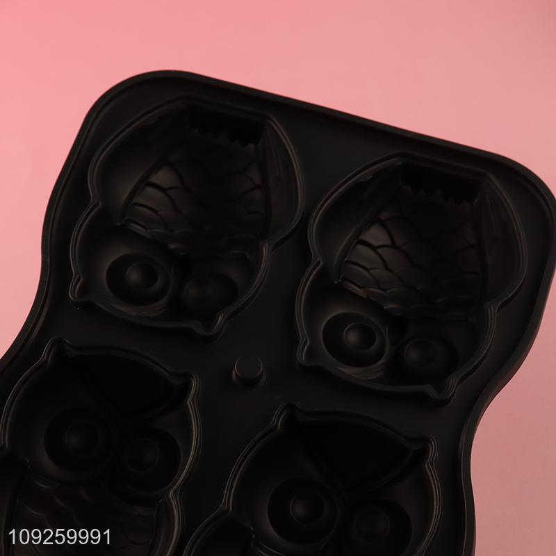 New Product 3D Owl Ice Cube Molds Easy Release Silicone Ice Cube Tray