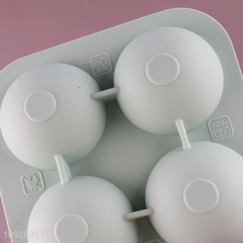 Good Quality 3D Soccer Silicone Ice Cube Tray for Whiskey Cocktail