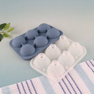 Wholesale 3D Baseball Silicone Ice Cube Molds Silicone Ice Ball Molds