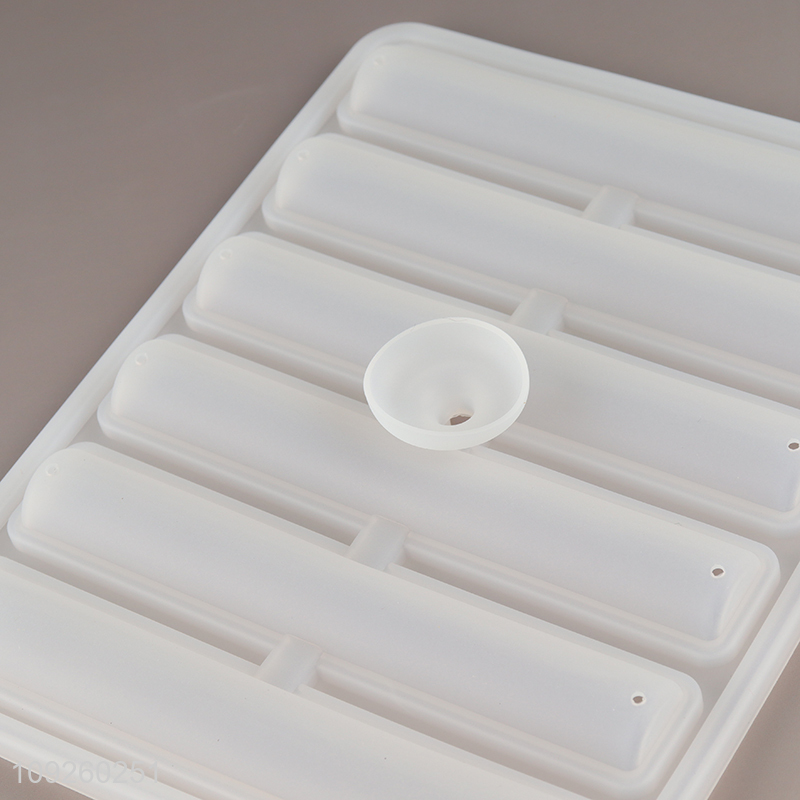 Factory Supply Silicone Ice Cube Tray Long Cylinder Ice Cube Molds