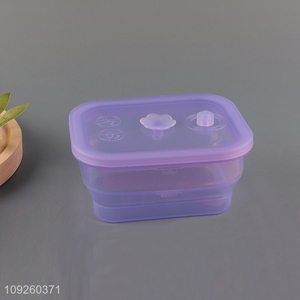 Hot Selling BPA Free Food Grade Collapsible Silicone Food Storage Container