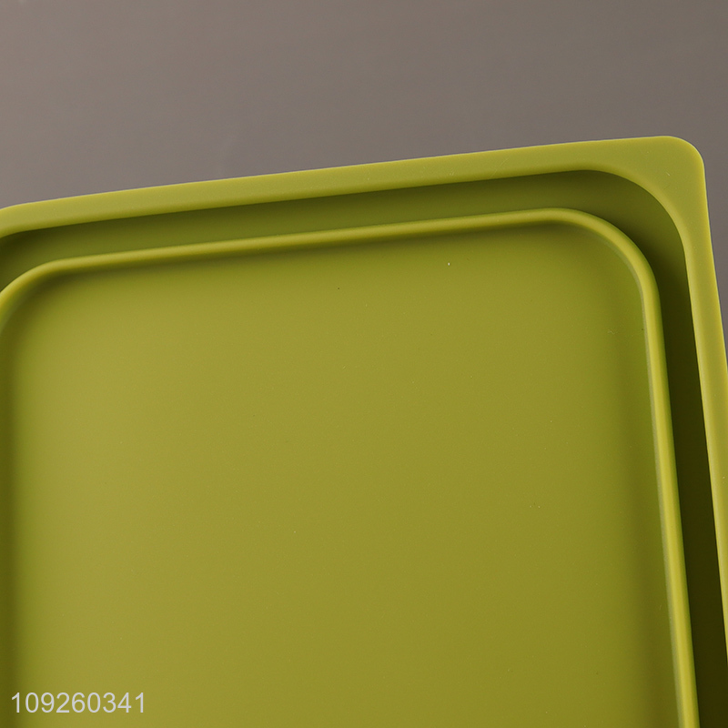 Good Quality Rectangular Bento Lunch Box BPA Free Silicone Lunch Box