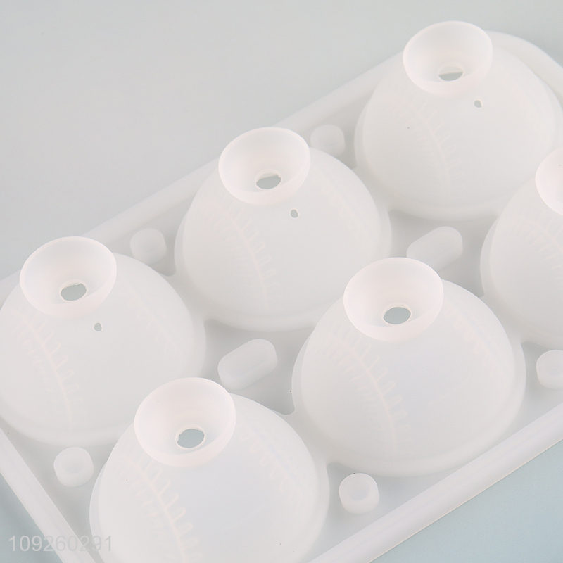 Wholesale 3D Baseball Silicone Ice Cube Molds Silicone Ice Ball Molds