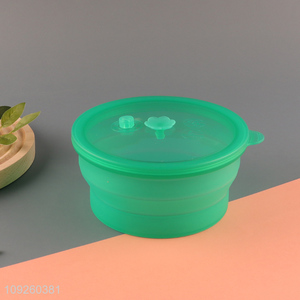 China Imports Collapsible Silicone Food Storage Container for Picnic Camping