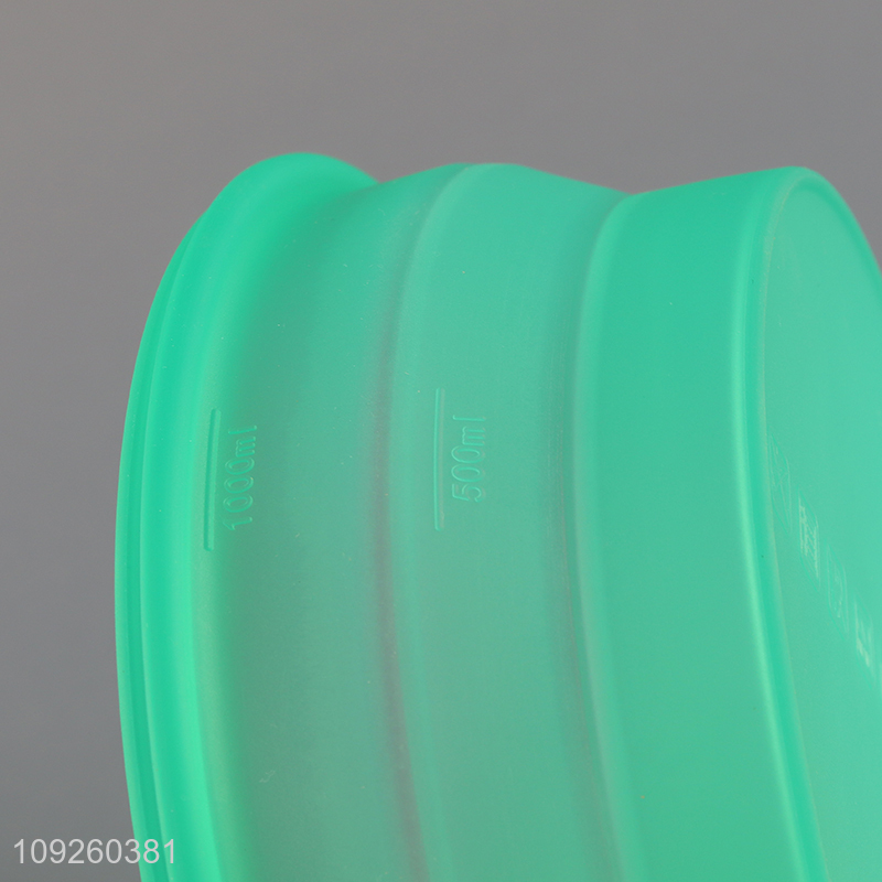 China Imports Collapsible Silicone Food Storage Container for Picnic Camping