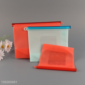 Factory Price Reusable Silicone Freezer Bag Silicone Food Storage Bag