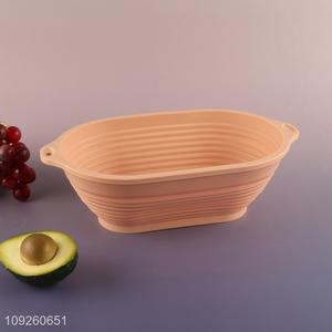 Wholesale Oval Silicone Bread Proofing Basket Non-Stick Bread Proofing Basket