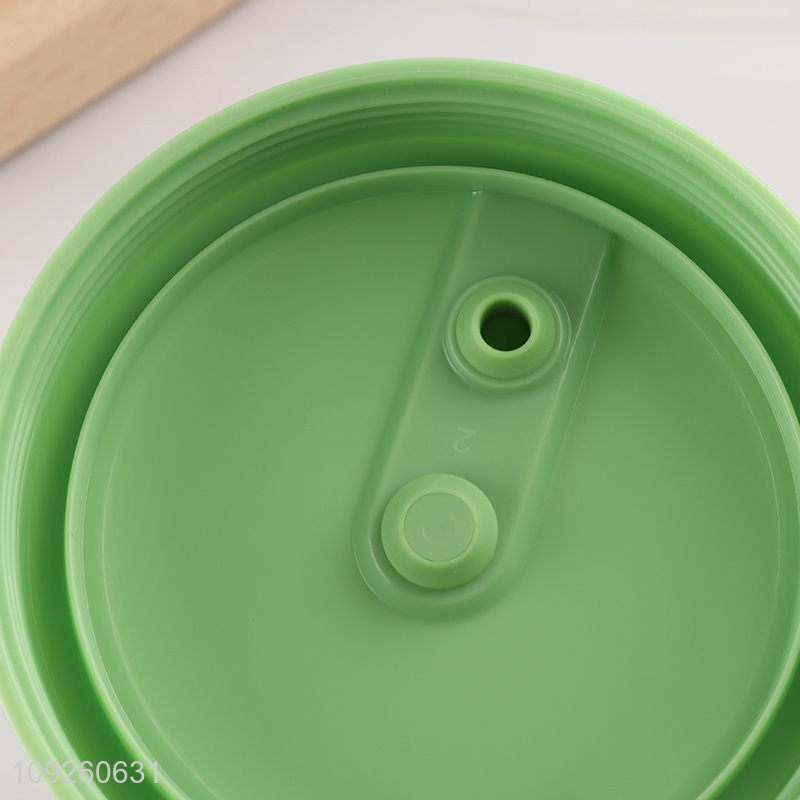 Wholesale 500ML Silicone Food Storage Jar Airtight Food Storage Container with Handle