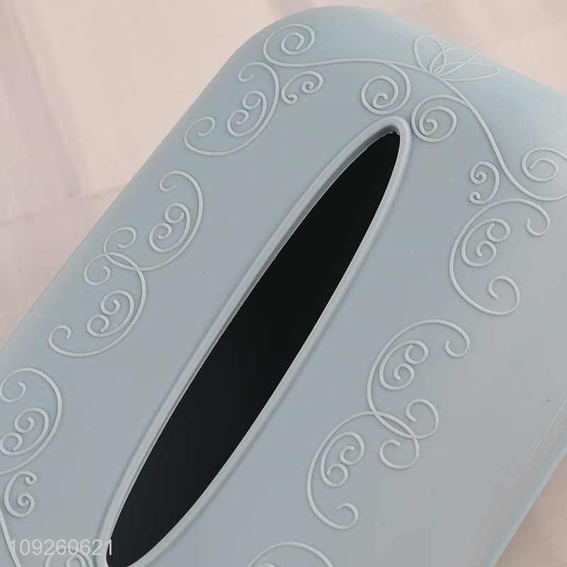 New Product Silicone Tissue Box Solid Color Silicone Facial Tissue Box