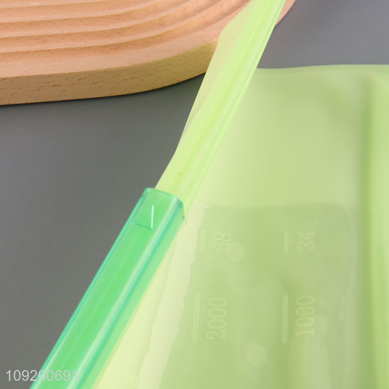 High Quality Silicone Food Storage Bag Leakproof Freezer Bag for Snacks
