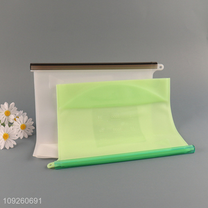 High Quality Silicone Food Storage Bag Leakproof Freezer Bag for Snacks