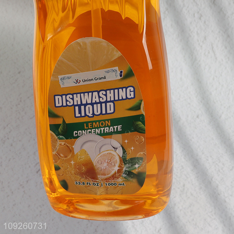 China factory home kitchen non-toxic lemon concentrate liquid dish washing