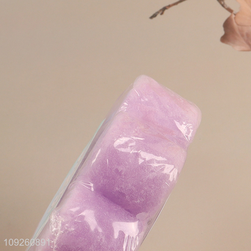 Factory supply flower shape lavender face body soap infused sponge for sale