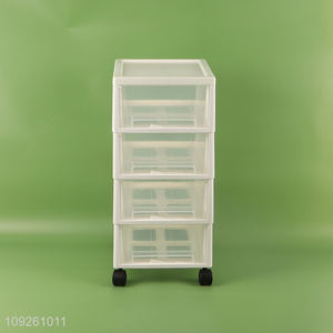 Top selling 4layers household removable storage cabinet with drawer