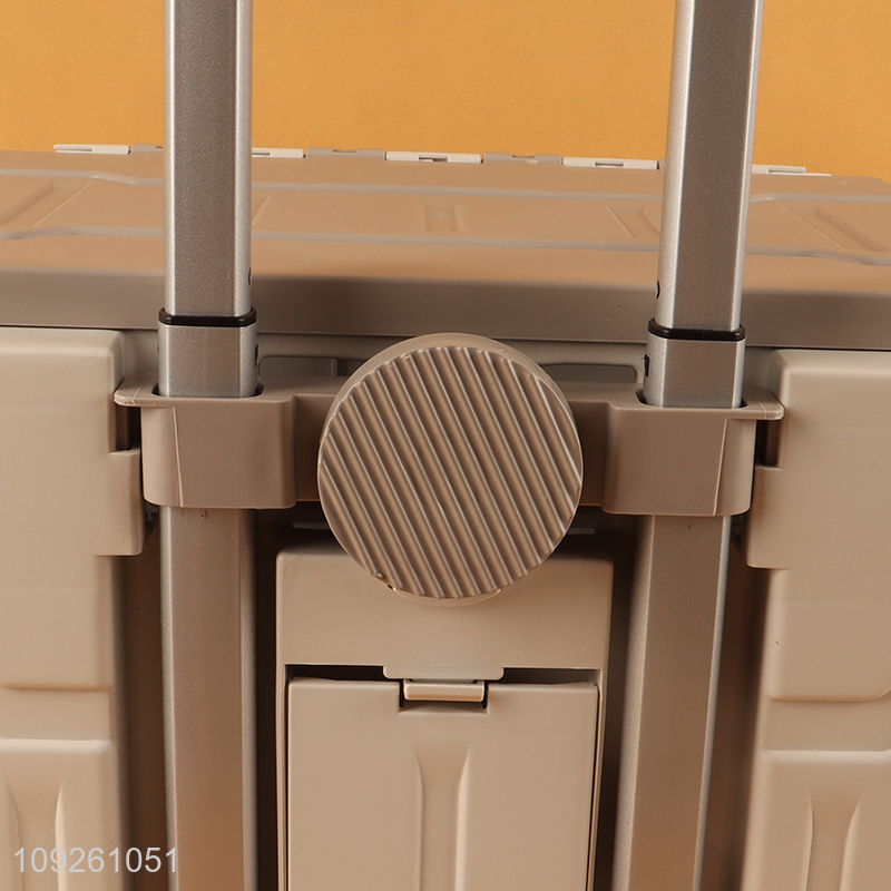 Yiwu market portable outdoor camping hand cart with 4wheels