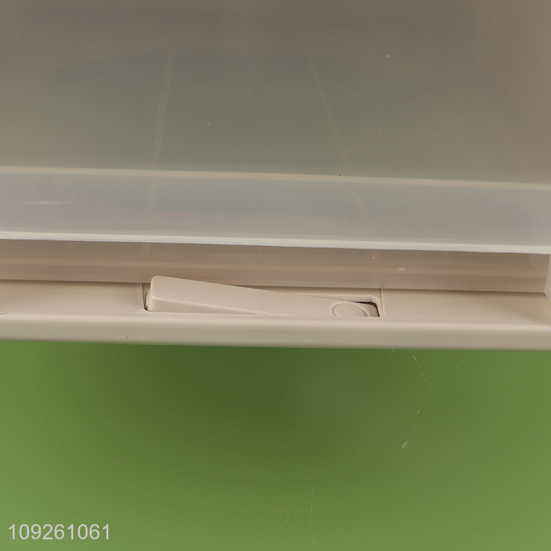 Top selling household clear plastic drawer storage box storage bin wholesale