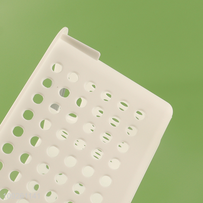 Hot selling home office hollow plastic storage basket with handle